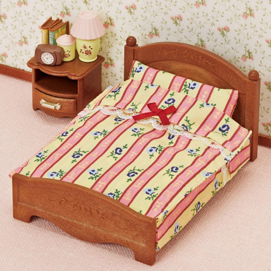 【JP】Sylvanian Families | Furniture Semi-Double Bed Set W97 x H128 x D61 mm
