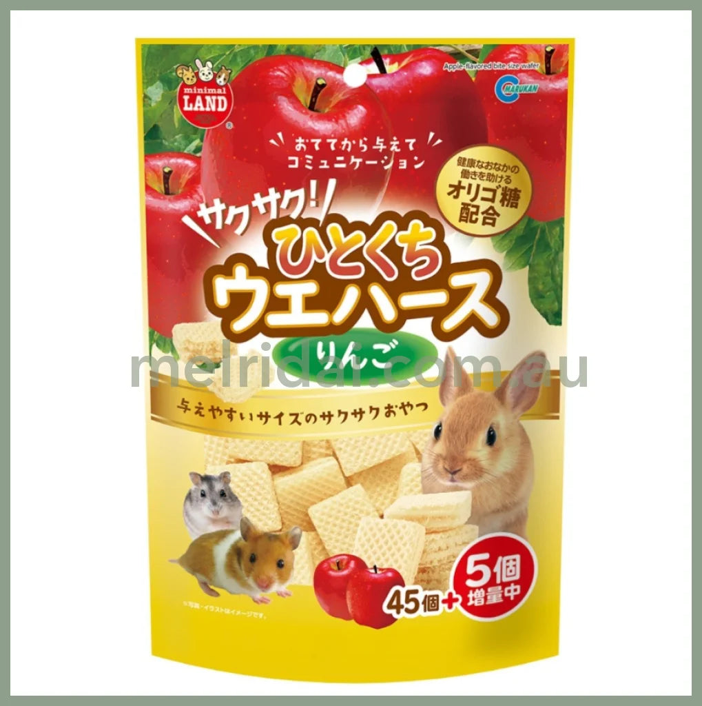 2024.7Marukancrispy Bite Size Apple Wafer For Small Animals 50