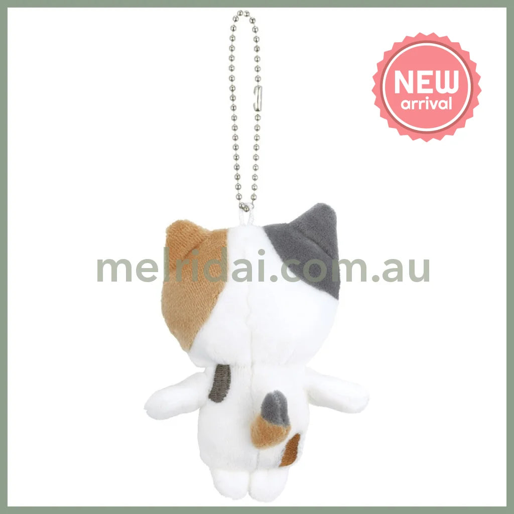 SKATER | Cat Plush Keychain with ball chain Mascot Holder 75×50×160mm (Calico Cat)