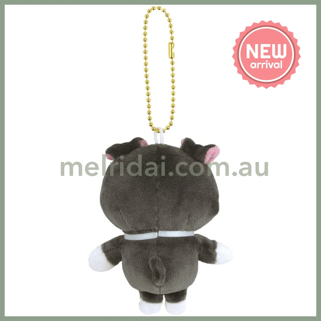 SKATER | Dog Plush Keychain with ball chain Mascot Holder 75×50×160mm (Schnauzer)