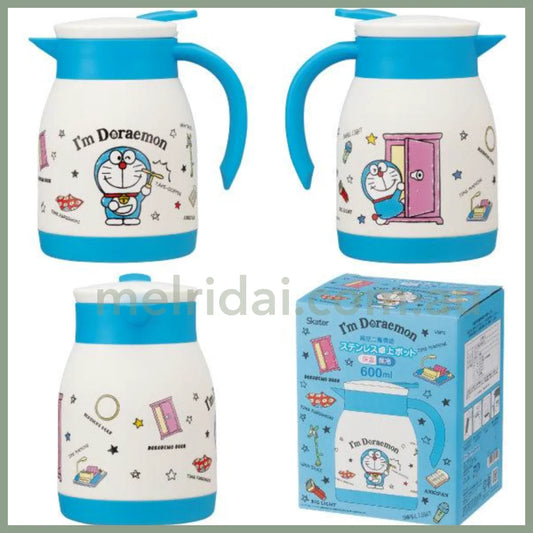 Skaterim Doraemon Stainless Steel Tabletop Pot Vacuum Double Wall Structure 600Ml A