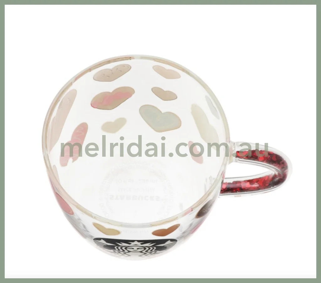 Starbuckebead Handle Heat Resistant Glass Mug Valentine