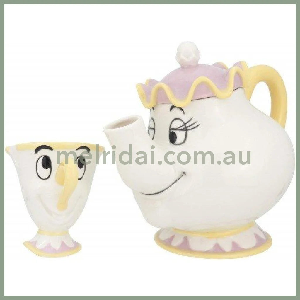 【Store Only】DISNEY | Tea Pot & Tea Cup Mrs Potts & Chip Gift Set (Beauty & the Beast)