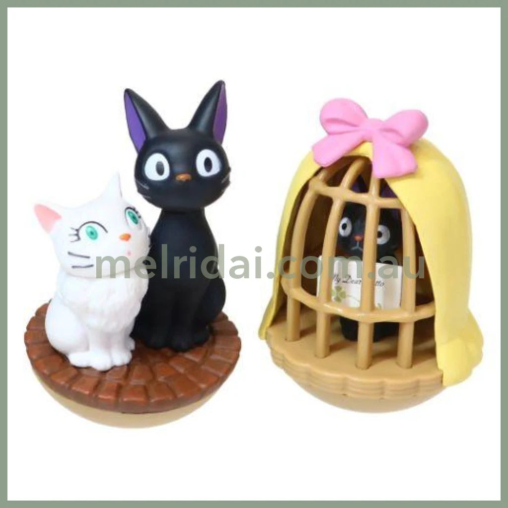 Studio Ghibli | Daruma Swaying Figure JIji/Lily & Cage 70 mm & 70 mm (Kiki’s Delivery Service)