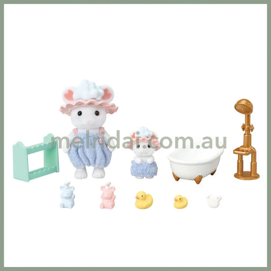 Sylvanian Families | Bath Time Marshmallow Mouse Set Together