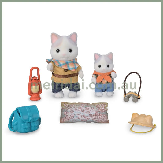 Sylvanian Families | Exciting Exploration Latte Cat Brother & Baby Set
