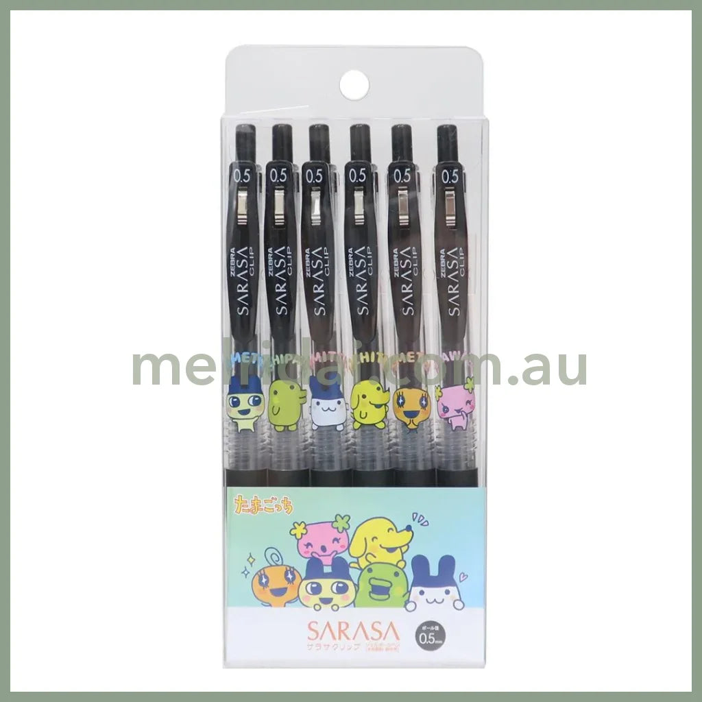 Tamagotchi | Ballpoint Pen SARASA 6-Piece Set 0.5mm Black