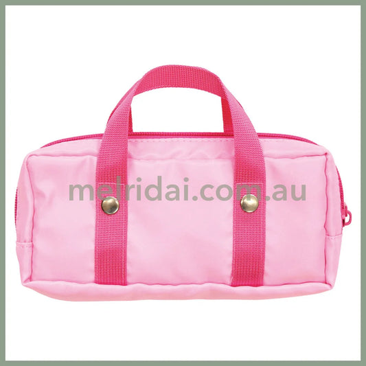 The Powerpuff Girls | Skuba-Style Pouch Boston Bag Pen Case Pen Pouch H85×W190×D55mm (Pink)