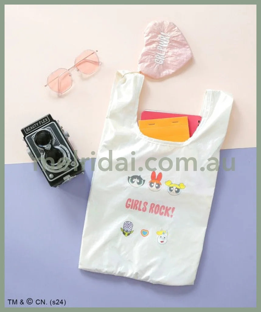 The Powerpuff Girls X Accommode | Foldable Eco Bag & Keychain 10Cm×10Cm×3Cm White