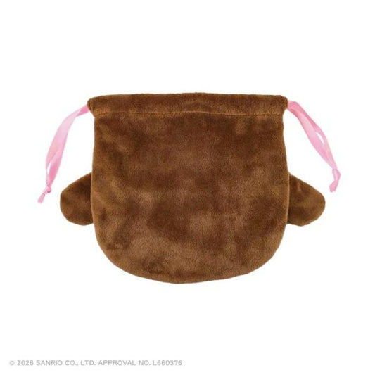 SANRIO | Sugarbunnies Kurousa Plush Drawstring Bag 164×160mm