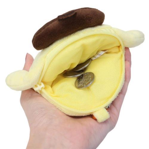 SANRIO | Pom Pom Purin / Pompompurin Zipper Mascot with Carabiner Pouch Keychain Bag Charm 5 x 11 x 20cm