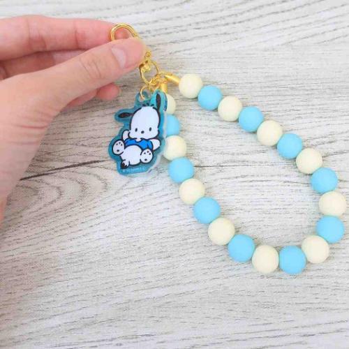 SANRIO | Rubber Beads Strap Phone Strap 10 x 85 x 237mm (Pochacco)
