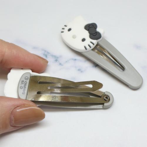 SANRIO | Hello Kitty Hair Snap Cip 120×15×75mm (Black & White)