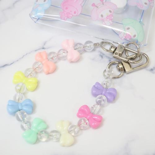 SANRIO | Clear Multi Case with Colorful Bead Chain 90×75×20mm (My Melody 50th Anniversary)