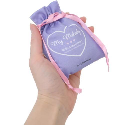 【Made in Japan】SANRIO | Mini Drawstring Bag Pouch 90x120mm (My Melody 50th Anniversary)