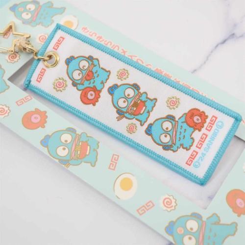 SANRIO | Double Sided Embroidery Flight Tag / LuggageTag Keychain 100x35x3.5mm (Hangyodon)