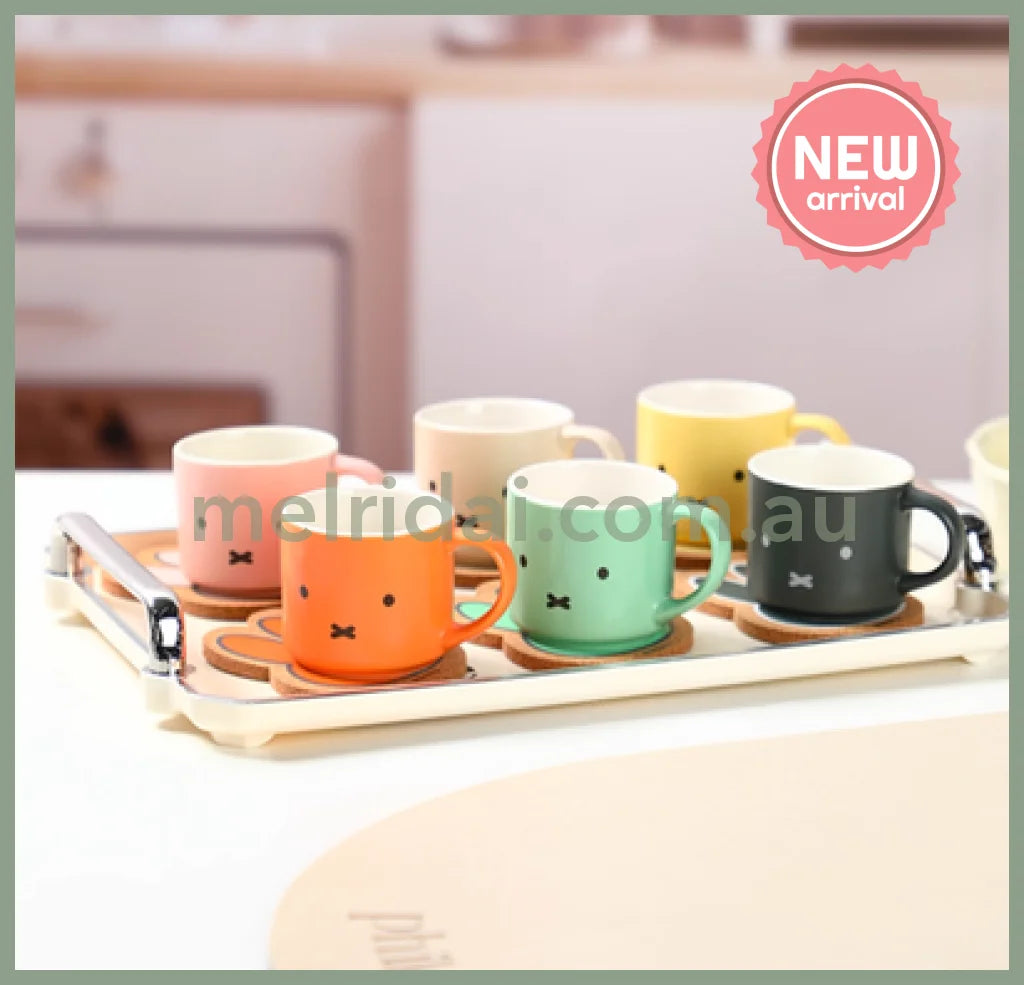 VIPO x Miffy | 70th Anniversary Ceramic Mug & Coaster Set Blind Box. (order six for complete box)