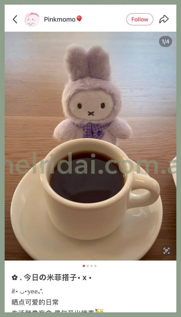 VIPO x Miffy | Plush Keychain Blind Box 13.5cm Approx. Random (Order six to get a complete box)