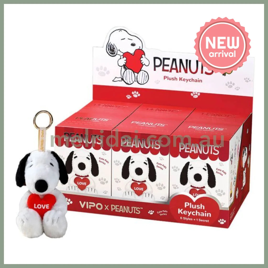 VIPO x Peanuts | Snoopy Cute Pals Series Plush Keychain Blind Box 100 x 100 x 150mm (order six for complete box)