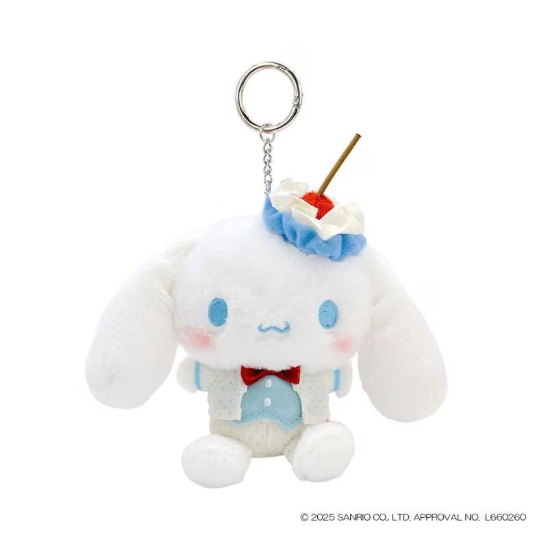 SANRIO | Cinnamoroll Mascot Holder Bag Charm Keychain 130x145x60mm (Sky Blue Cherry Cake)