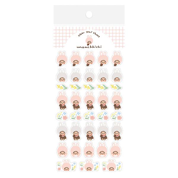 【Made in Japan】Monchhichi x Furukawashiko | Clear Sticker