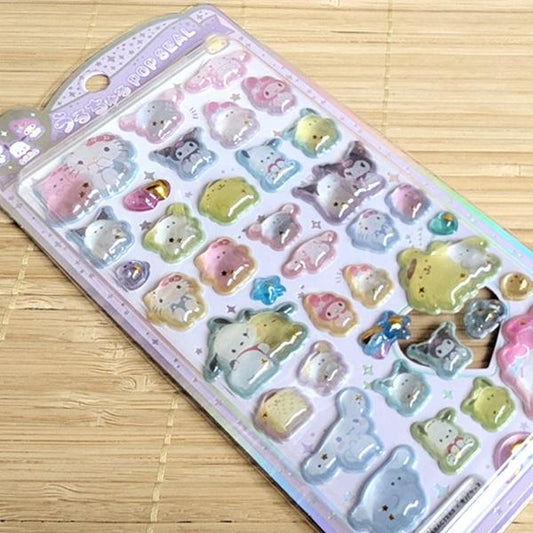 CRUX | SANRIO UruChuru Pop Seal Pop Sticker 165×80×2mm (Obakenu)