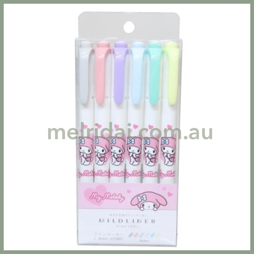 Zebra x Sanrio | Mildliner Double-Sided Highlighter Set 142×Φ12mm (My Melody - Love)