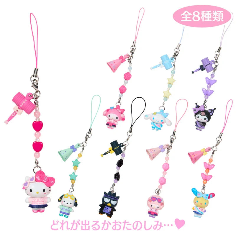 【Limit 3 /customer】Sanrio | Secret Phone Strap Charm Keychain Blind Box 12.3×12.3×7.2cm (Academy Kirameki Festival