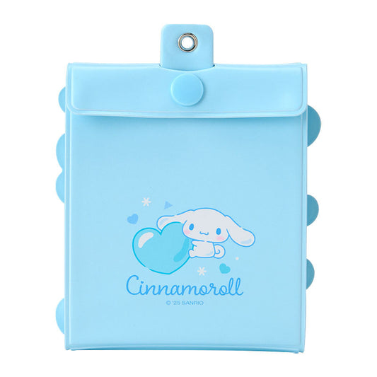 SANRIO | Cinnamoroll Accordion Card Holder Keychain 10×1.3×10.8cm (Enjoy Idol - 8 pockets can store up to 16 cards)