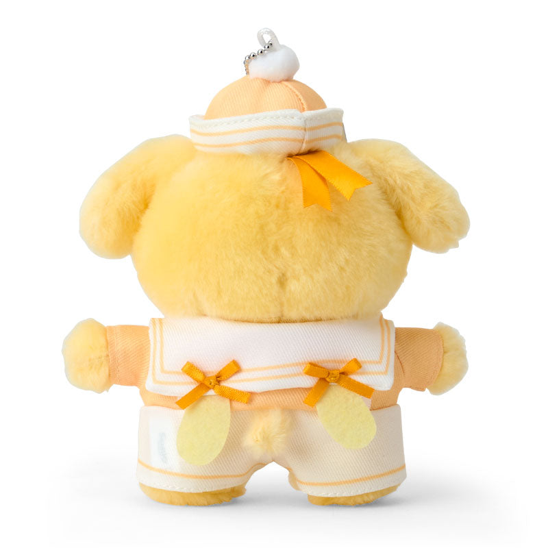 SANRIO | Pompompurin Pom Pom Purin Mascot Holder Plush Keychain Bag Charm 15.2 x 9.9 x 6.5cm (Sailor Collar)