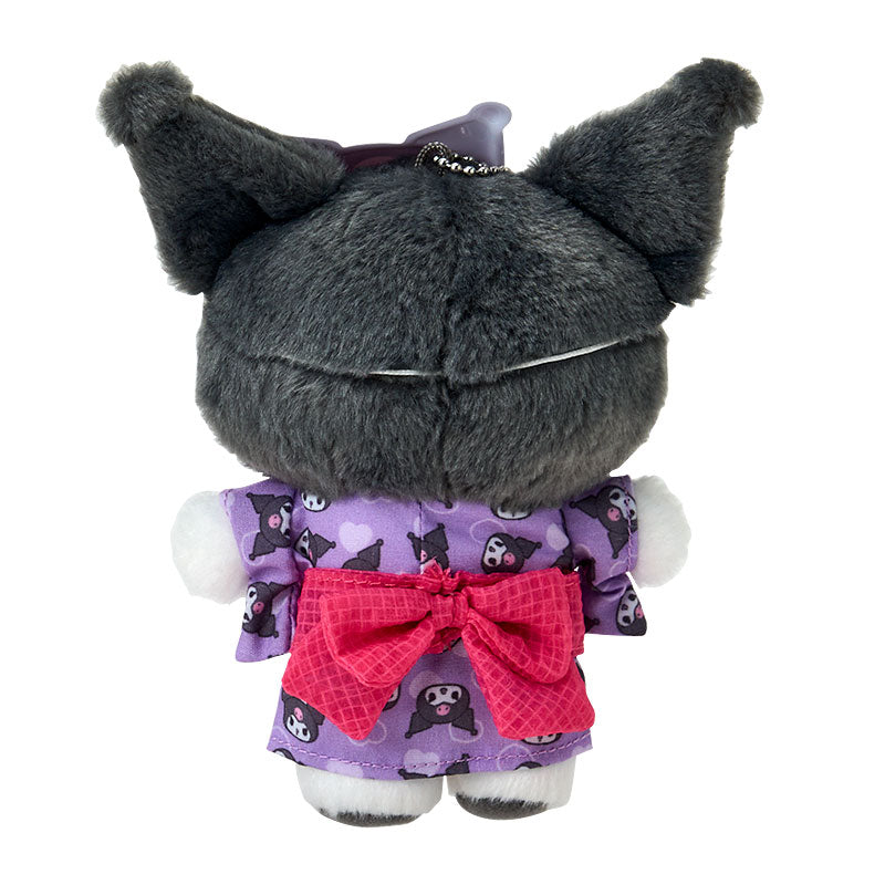 SANRIO | Kuromi Mascot Holder Plush Keychain Bag Charm 10.5×6.5×14.5cm (Summer Festival Character!)
