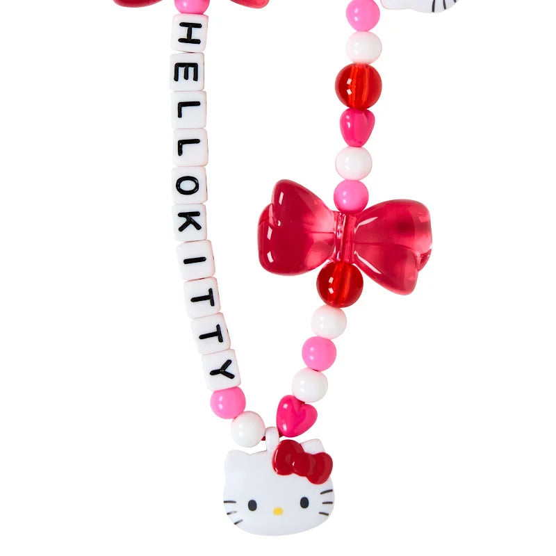 SANRIO | Hello Kitty Bead Strap with Mascot Phone Strap 50×8×160mm (Ribbon)