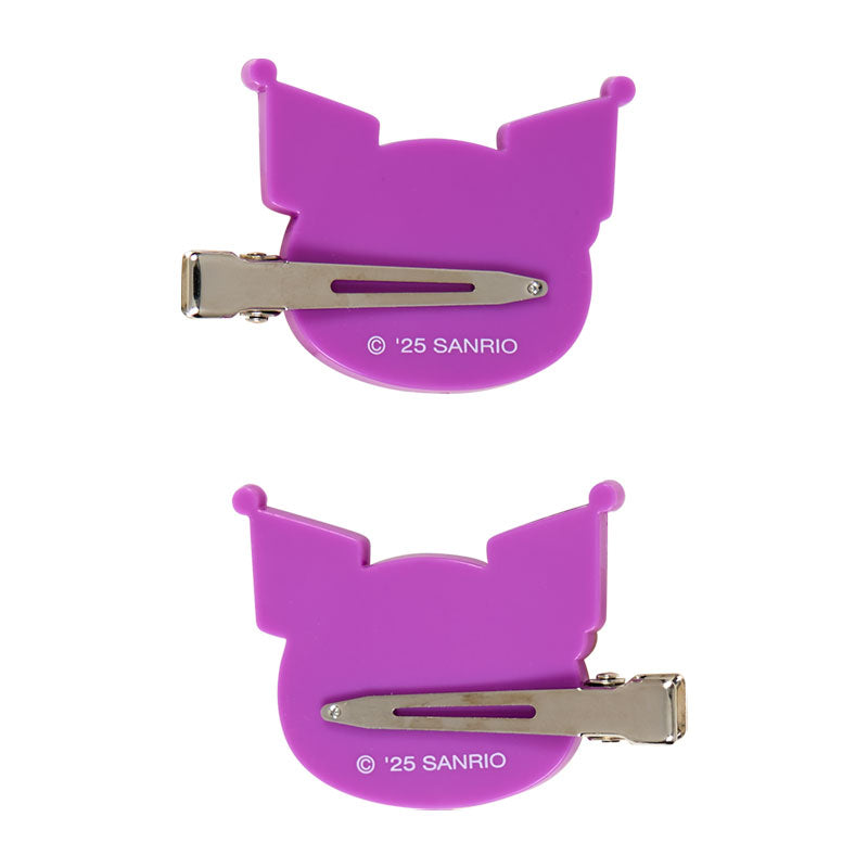 SANRIO | Kuromi Tanned Bangs Clip Hair Clip Set of 2 15×10.5×3.5cm (Endless Summer Vacation / Coconut Vacation