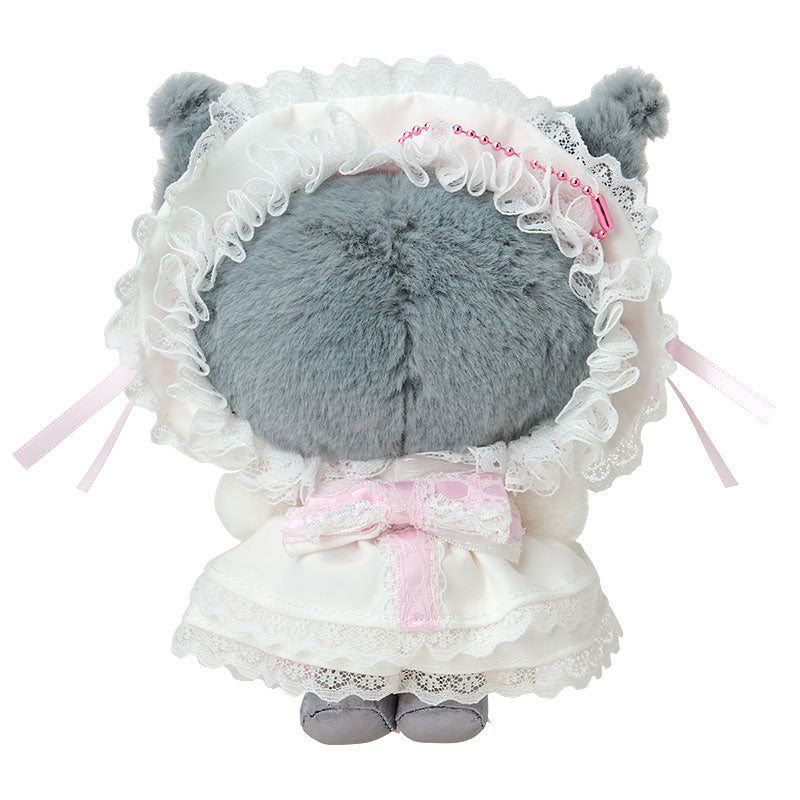 SANRIO | Kuromi Plush Mascot Holder Keychain Bag Charm 125×80×150mm (White Frill Design)