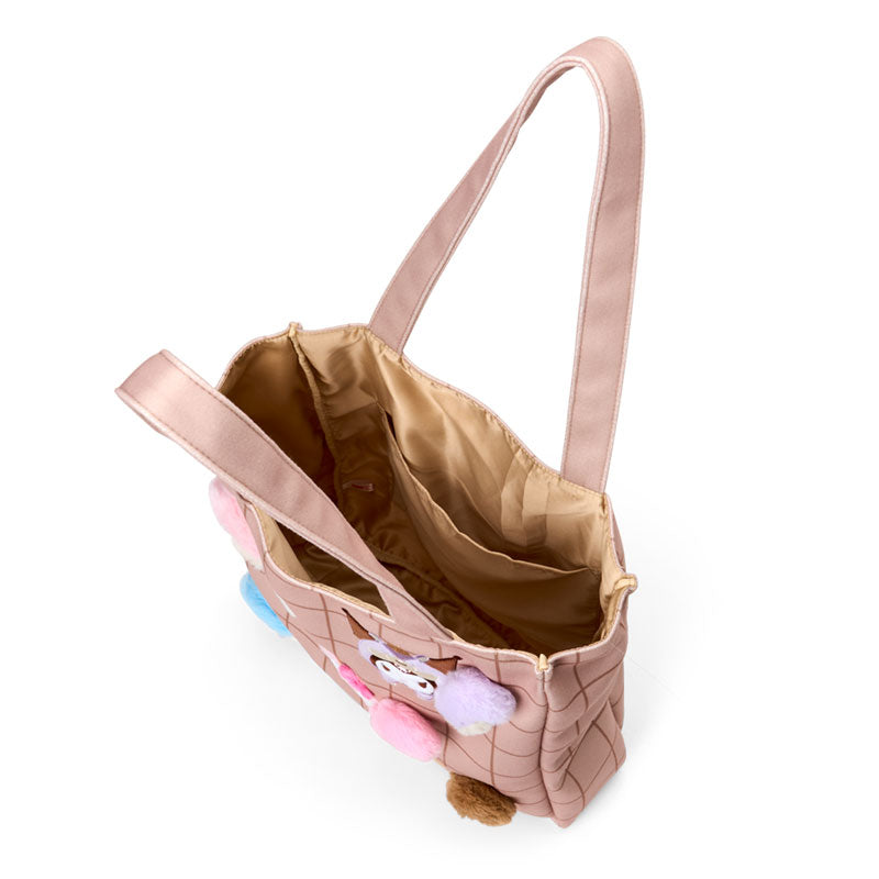 SANRIO | Embroidery Tote Bag 350×90×380mm (Fluffy Squirrel)