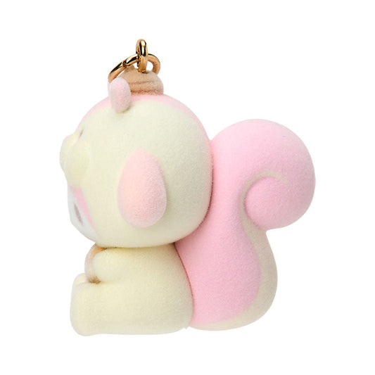 SANRIO | My Melody Dangling Fluffy Tail Flocked Mascot Keychain 55×30×30mm (Fluffy Squirrel)