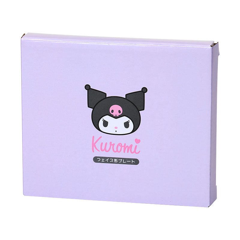 SANRIO | Kuromi Face Shaped Plate Microwave Dishwasher And Dryer Safe 150x127x15mm