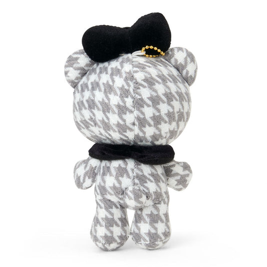 SANRIO | Hello Kitty Tiny Chum Mascot Holder Bag Charm Plush Keychain 90×60×155mm (Monochrome Girly Twin Coordinate)