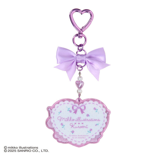 SANRIO x mikko illustrations | Kuromi Acrylic Keychain 70×4×50mm