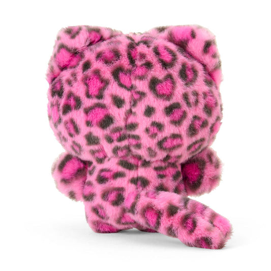 SANRIO | Hello Kitty Pink Mascot Holder Plush Keychain Bag Charm 90×50×120mm (Leopard Gal Cat)