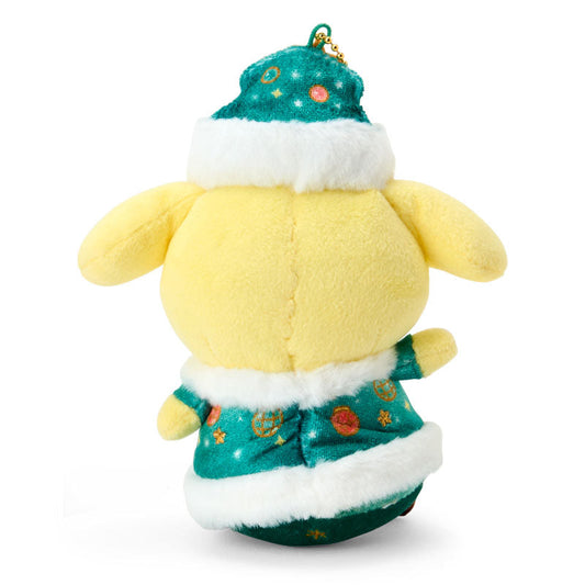SANRIO | Pom Pom Purin Mascot Holder Bag Charm Plush Keychain 130×75×100mm (Christmas 2025)