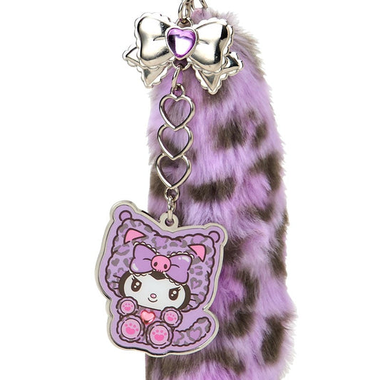 SANRIO | Kuromi Dangling Tail Mascot Strap 40×40×130mm (Leopard Gal Cat)
