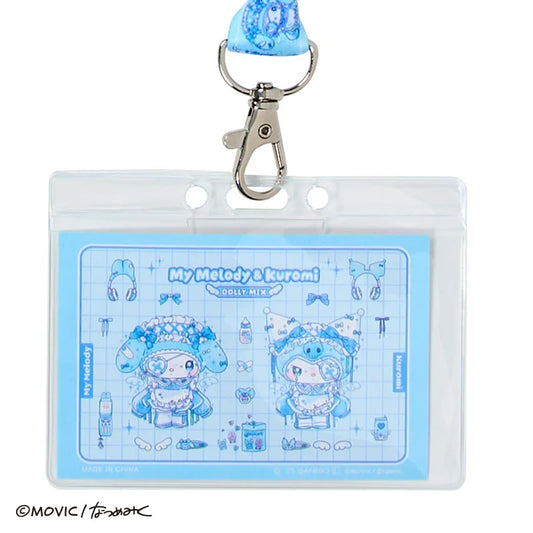 【Limit 1】SANRIO x MU DOLLY MIX | My Melody x Kuromi Blue Neck Strap 102×01×77mm (Card) & 900mm (Strap)
