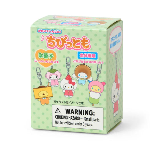 SANRIO | Secret Keychain Japanese Sweets Blind Box 47×35×63mm (Chibitomo Series 3rd Edition) (Order 8 For A Complete