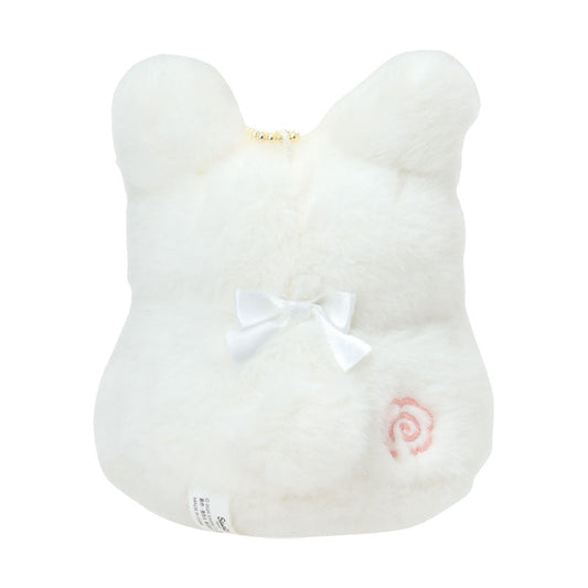 SANRIO | Hanamaruobake Mascot Holder Bag Charm Plush Keychain 90×100×110mm (Nap on Fluffy White Cloud)