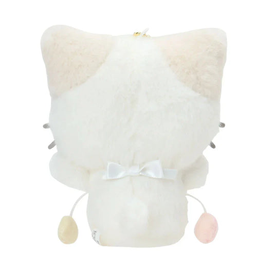 SANRIO | Masyumaro Mascot Holder Bag Charm Plush Keychain 110×70×130mm (Nap on Fluffy White Cloud)