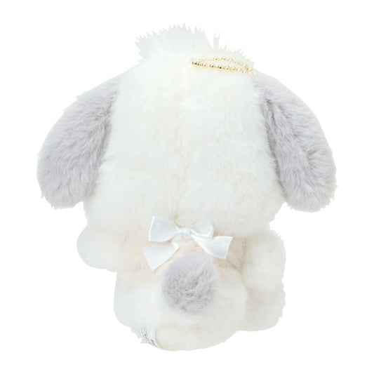 SANRIO | Pochacco Mascot Holder Bag Charm Plush Keychain 110×80×140mm (Nap on Fluffy White Cloud)