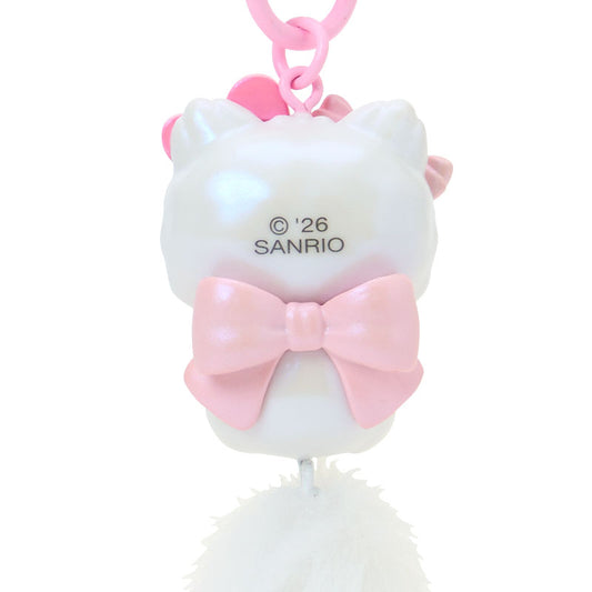 SANRIO | Hello Kitty Dangling Tail Mascot Strap Keychain 35×25×105mm (Milky Kitten)