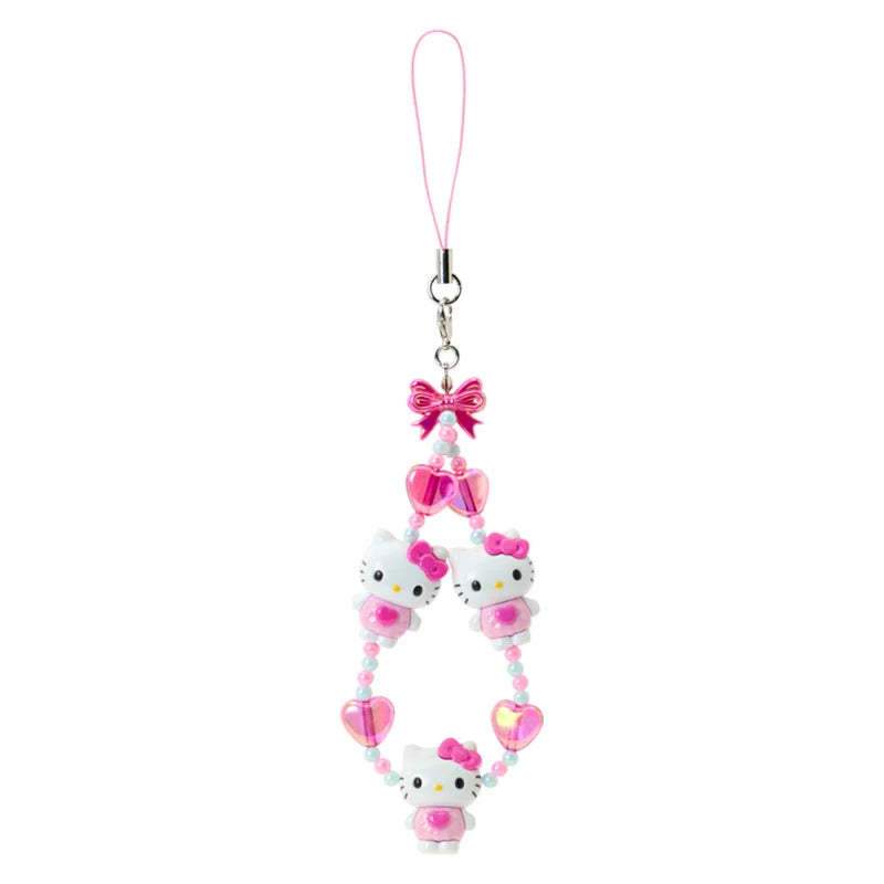 HＥＬＬＯ　ＫＩＴＴＹ　ストラップ SANRIO | Hello Kitty Strap 60x15x110mm (Tokimeki Pop Beads Heisei