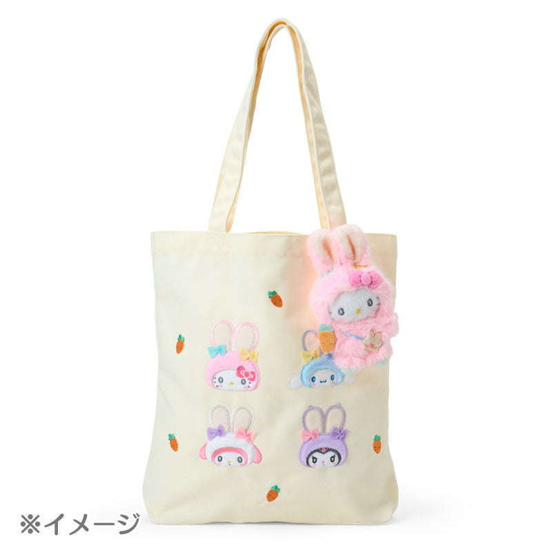 SANRIO | Pompompurin Pom Pom Purin Plush Keychain Bag Charm Mascot 110x70x200mm (Puffy Ear Rabbit Club)